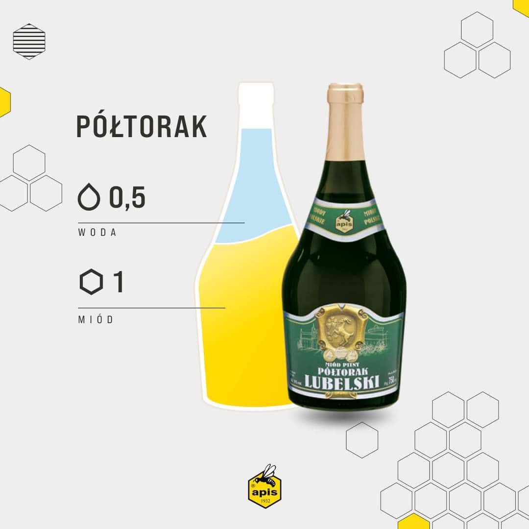 Franse honing uit Lubelski regio, gepresenteerd in een halve liter fles met een verfijnde smaak en aroma. Perfect voor liefhebbers van ambachtelijke honing en smakelijke delicatessen.