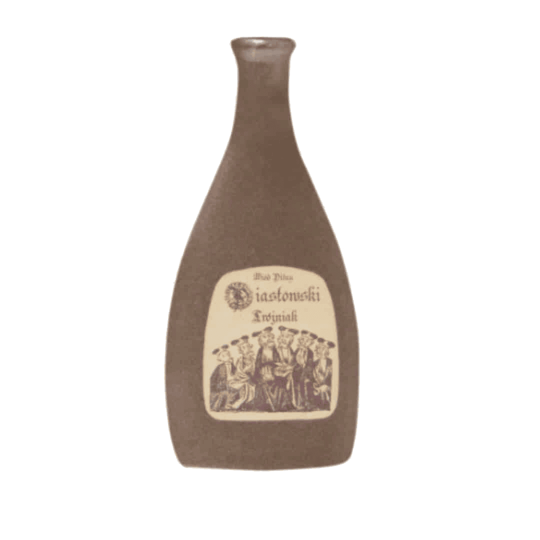 Fles met traditionele Jastrowski-infusie uit België voor ambachtelijke likeur of siroop.