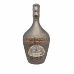 Mooie honingfles met traditionele Poolse signatuur en ambachtelijk vakmanschap voor pure honingproducten.