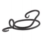 Decoratief smeedijzeren haak, uniek handgemaakt metalen muurhaak voor interieurdecoratie en functioneel gebruik.