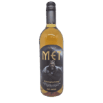 Sfeervol beeld van een fles met een label van Met Eucalyptus Honigwein, natuurlijke honingwijn met eucalyptusaroma, in een strakke moderne verpakking.